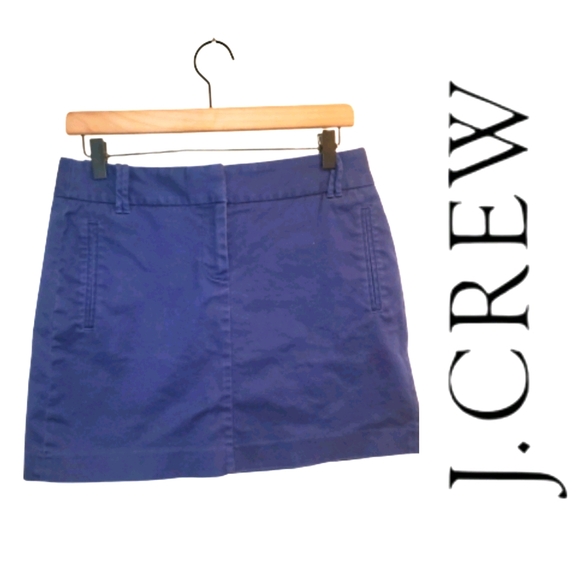 JCrew Mini Skirt Royal Blue Dark Blue Size 4